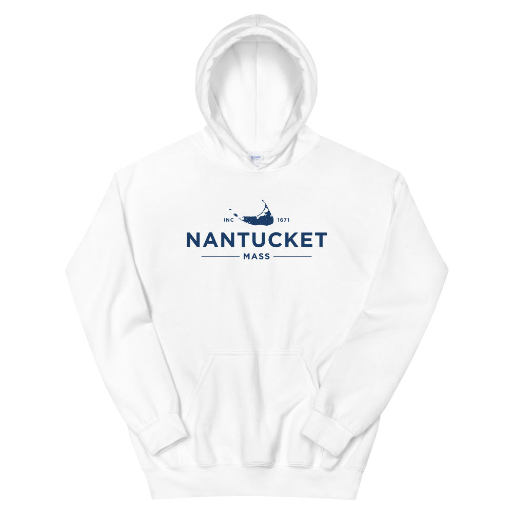 Nantucket Hoodie Sweatshirt white