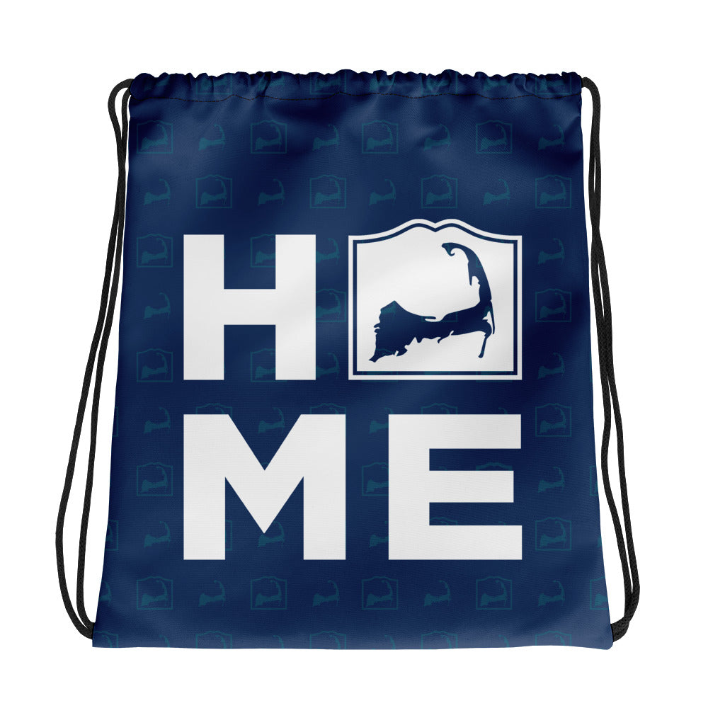Cape Cod HOME Blue Drawstring Backpack