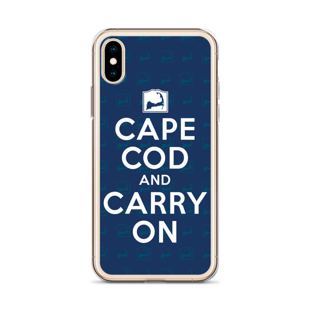 Cape Cod And Carry On Blue iPhone Case