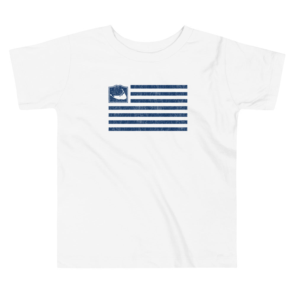 Nantucket Flag Toddler Short Sleeve T Shirt