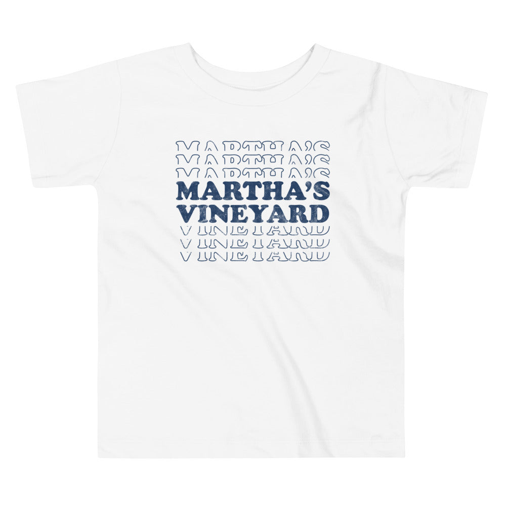 Martha's Vineyard Retro Toddler Short Sleeve T-Shirt